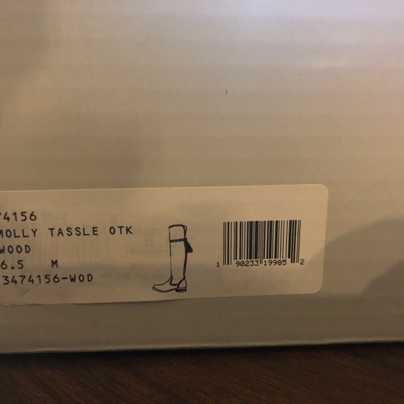 NIB $548 Frye Molly Tassel Over The Knee Boot in Brown Suede - size 6.5! - Picture 4 of 9